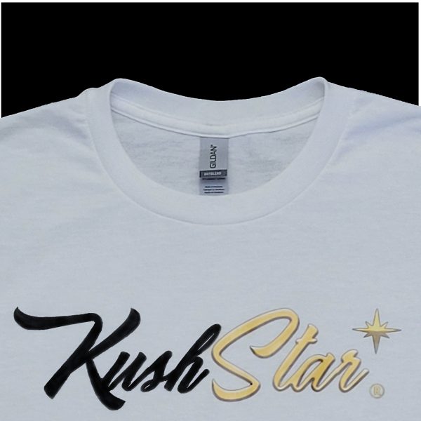KushStar T-Shirt - DryBlend Technology - Black or White - Image 4