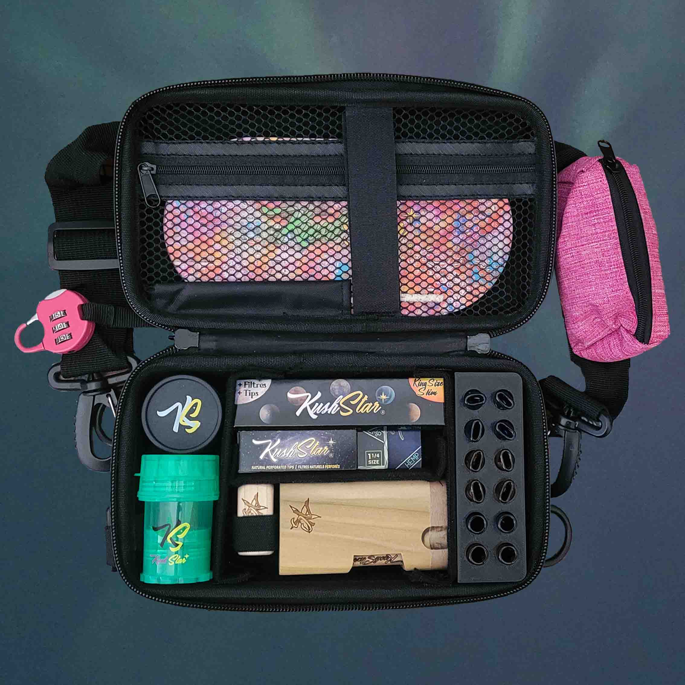 Deluxe Rolling Kit - Smell proof bag with all accessories to roll and share joints