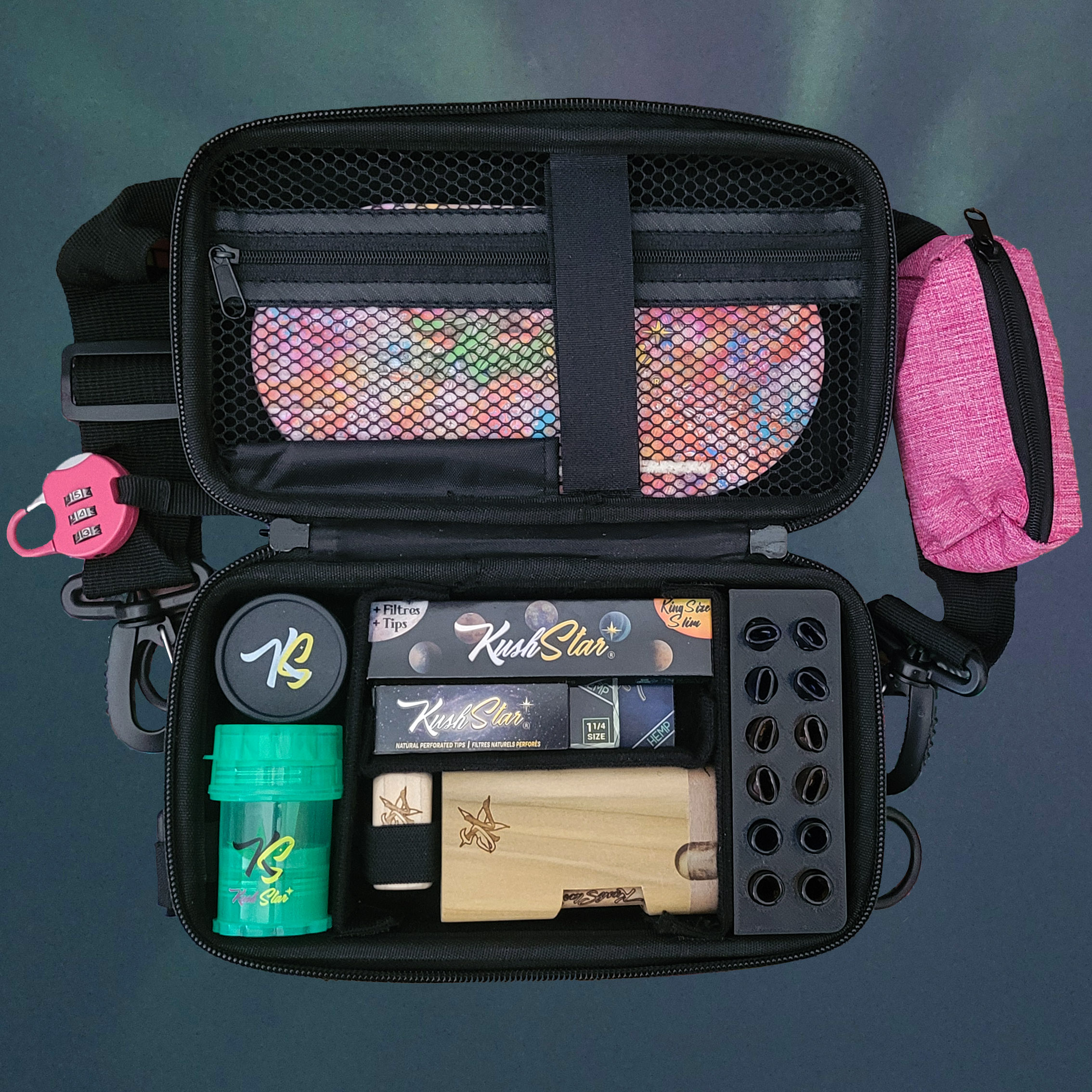 Deluxe Rolling Kit - Smell proof bag with all accessories to roll and share joints
