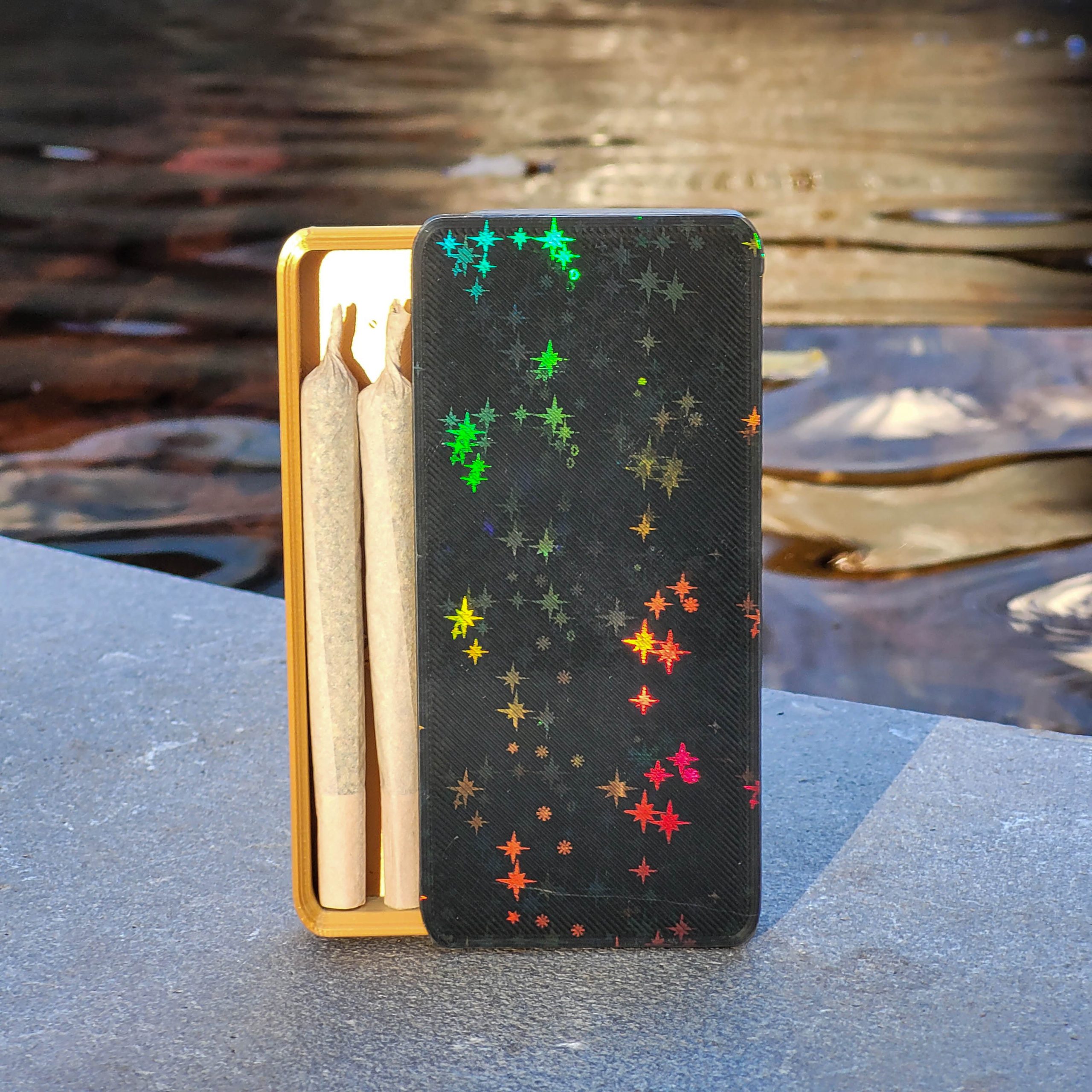 Joint Holder - LARGE Size 3D Printed Joint Case - Fits KushStar King Size Slim Papers