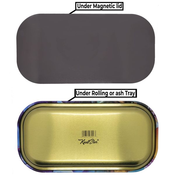 Small Size Rolling Tray with Magnetic Lid - LIMITED EDITION - 20.5 x 10.5 cm - Image 5
