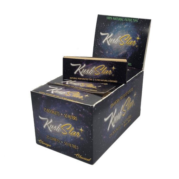 Filter Tips - Natural & Perforated - 25 Booklets Box