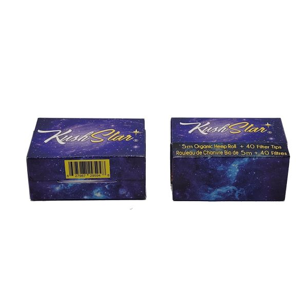 Hemp Rolls - 5 Meter Long Organic Hemp Paper & 40 Perforated Tips - 24 Booklets Box - Image 8