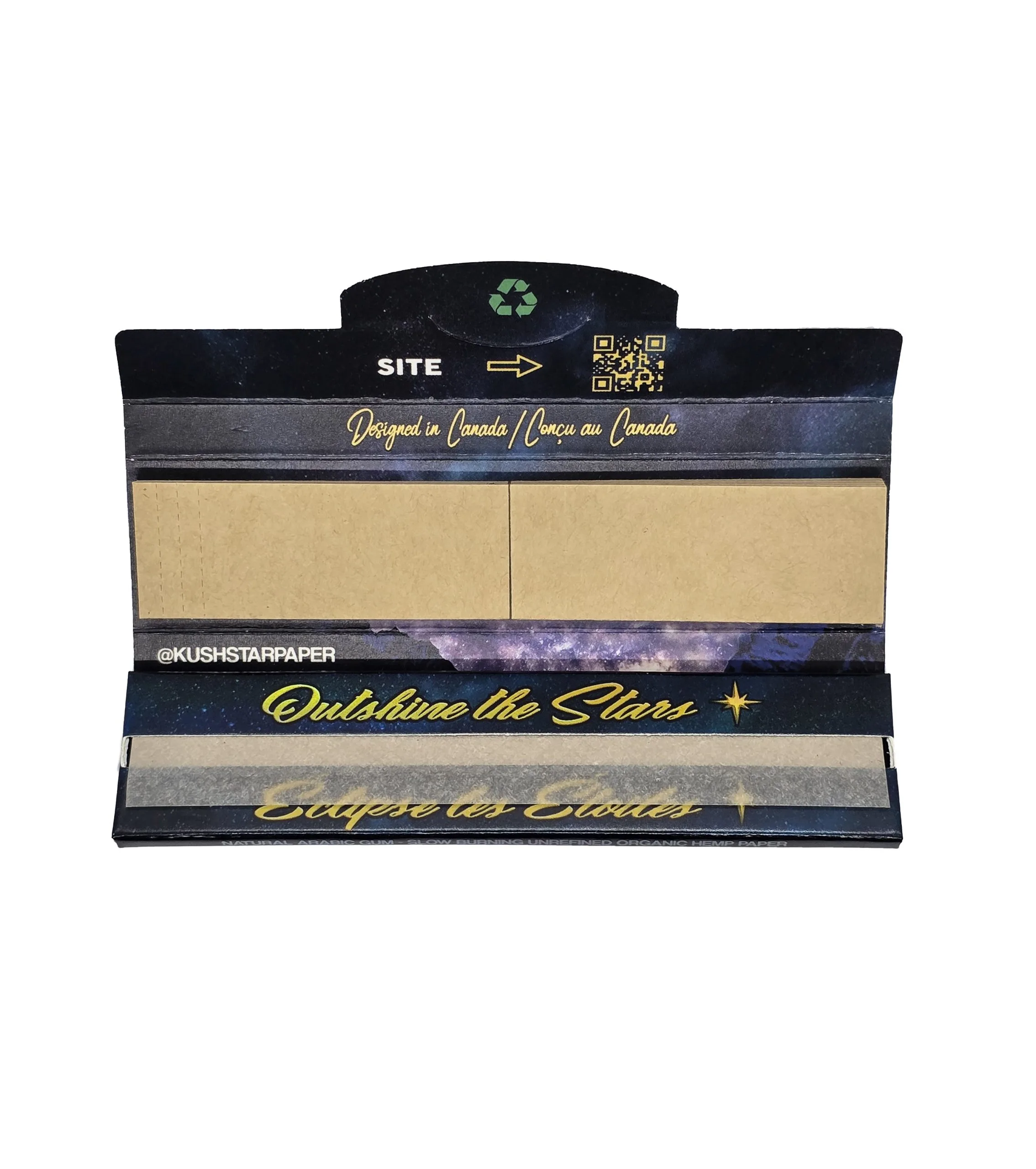 King Size Slim Rolling Papers & Natural Perforated Tips - Thin Organic Hemp Paper - 32 Booklets Box