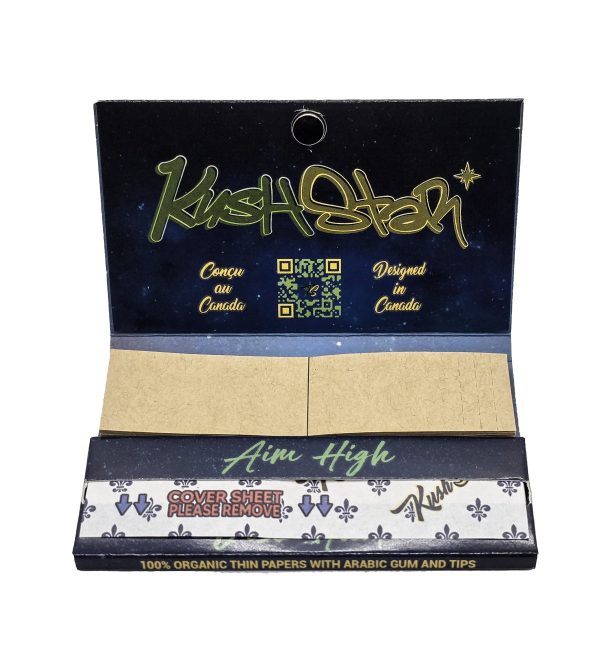 KushStar complete rolling paper set - 100% Organic Thin Hemp Paper - 4 Booklets - Image 6