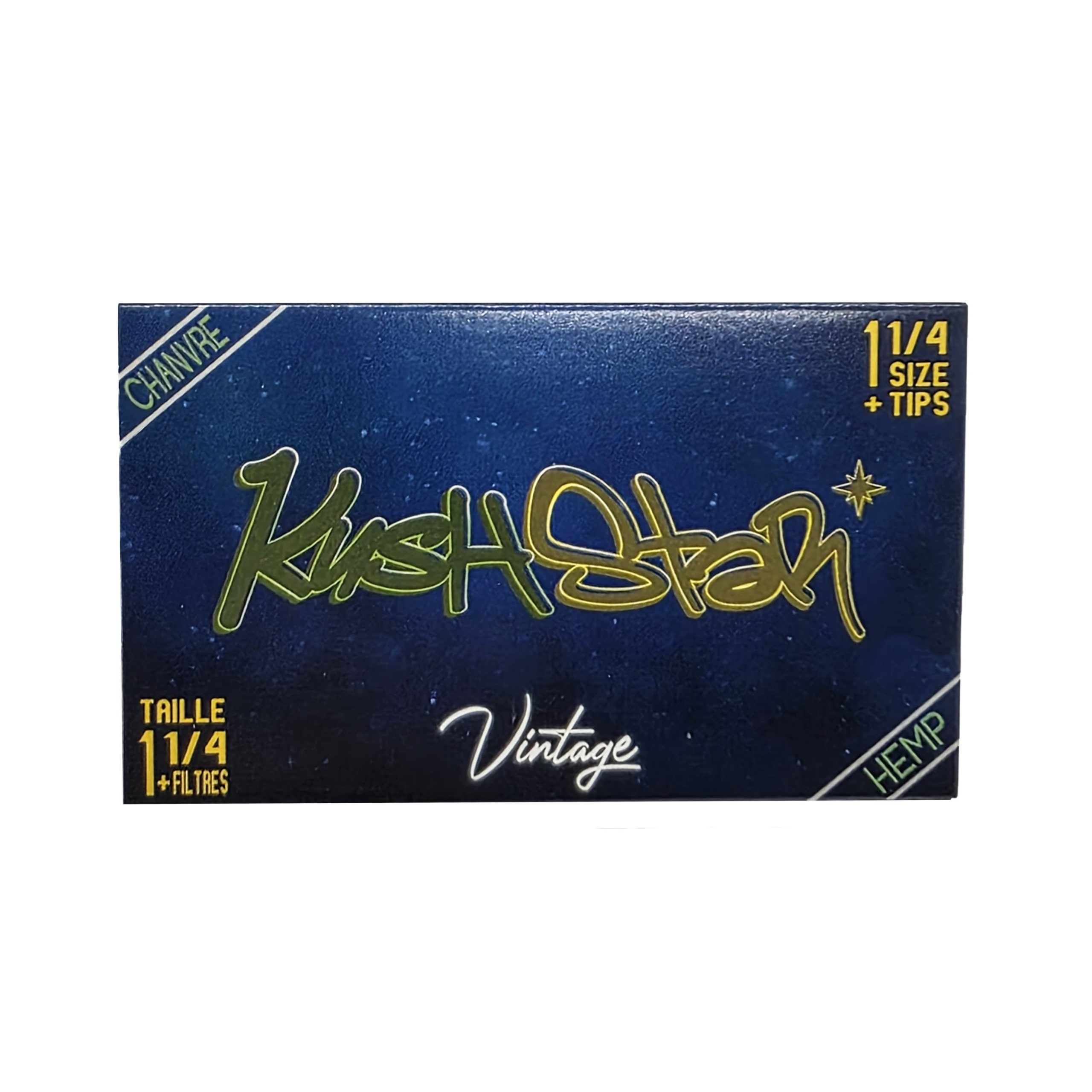 1 1/4 Size Rolling Paper & Filter Tips - Thin Organic Hemp Paper - 5 pack