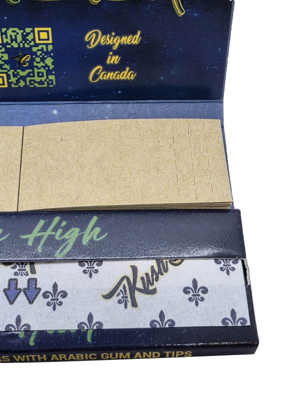 1 1/4 Size Rolling Paper & Filter Tips - Thin Organic Hemp Paper - 5 pack - Image 3