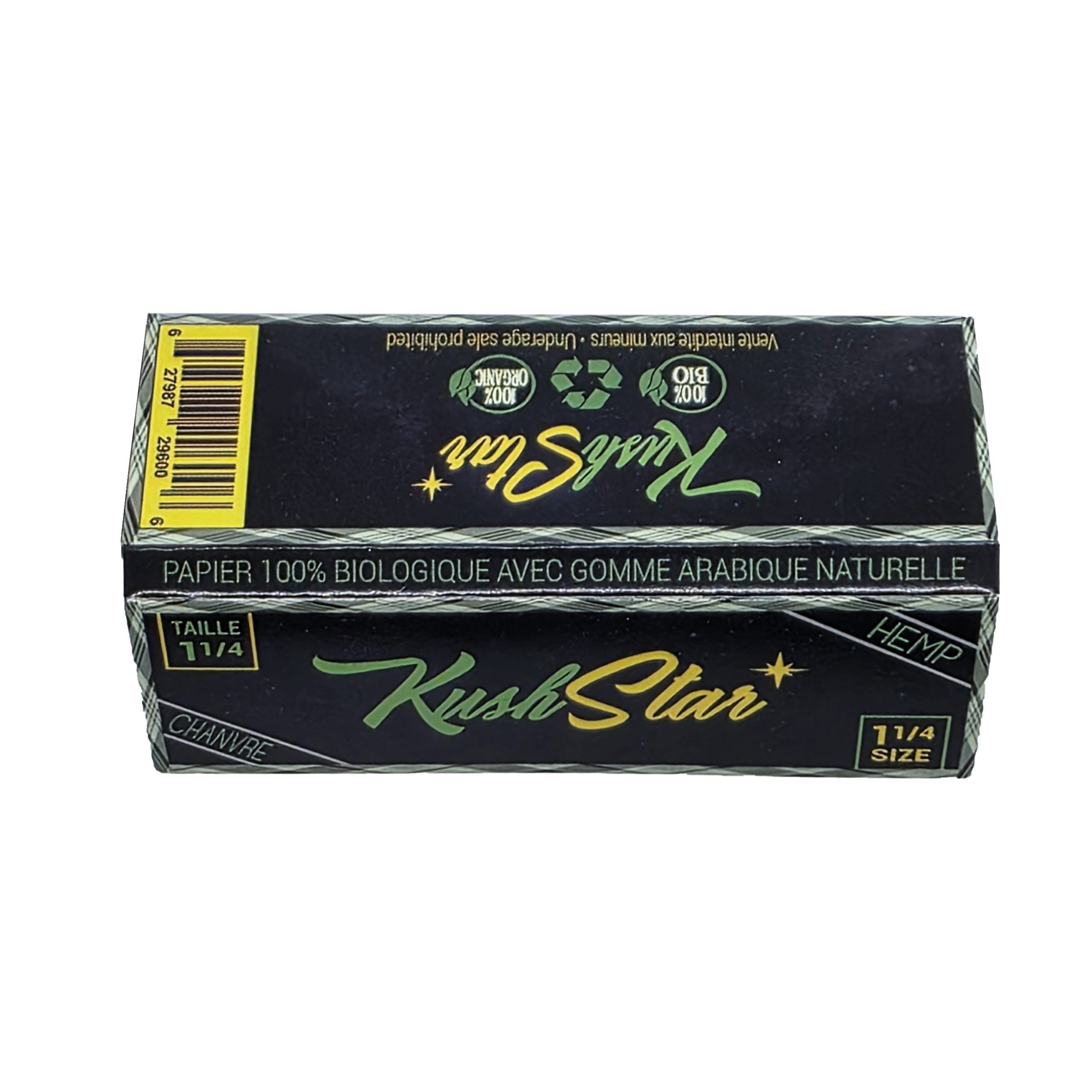1 1/4 Size Rolling Paper - Thin Organic Hemp Paper - 5 pack