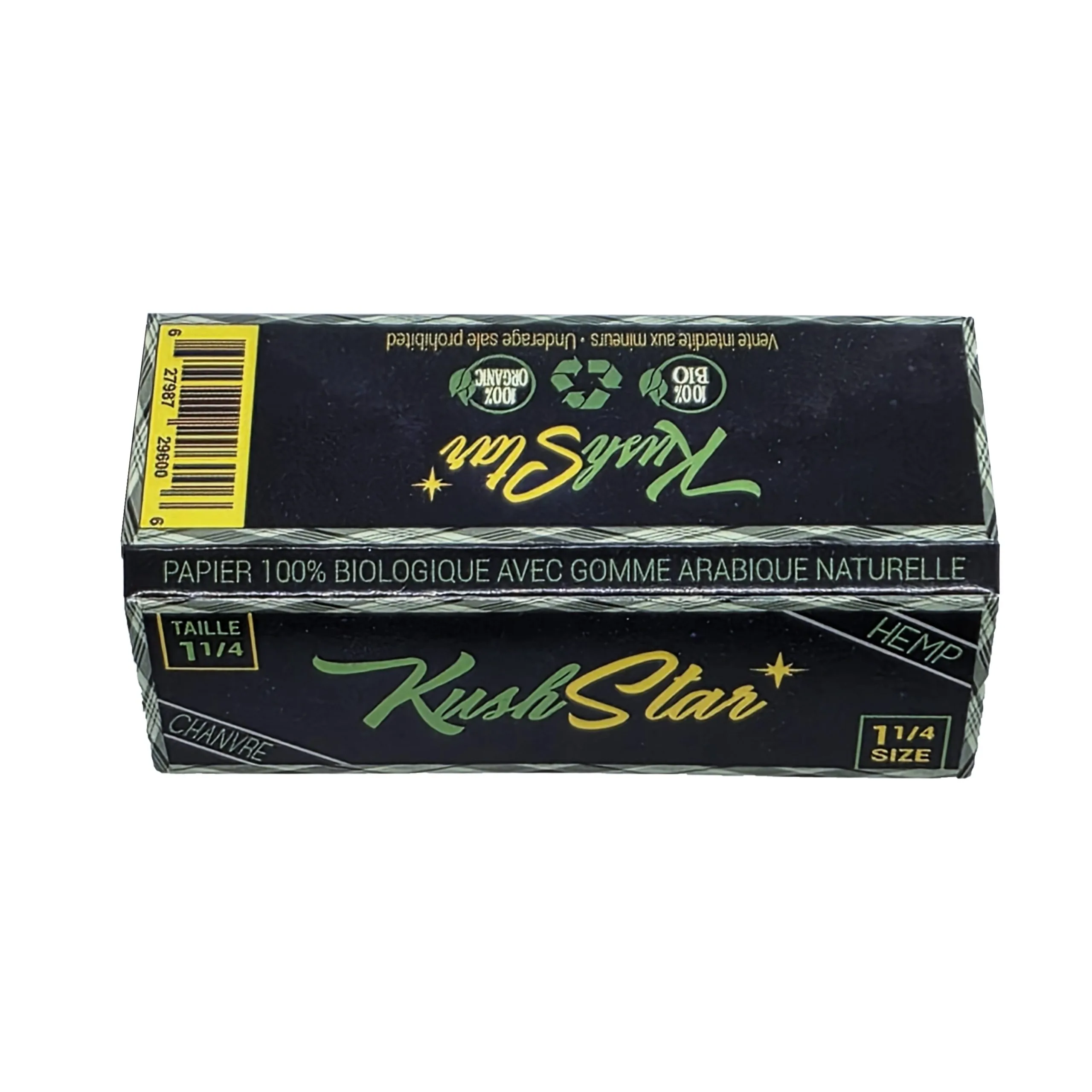 1 1/4 Size Rolling Paper - Thin Organic Hemp Paper - 50 Booklets Box - Image 3