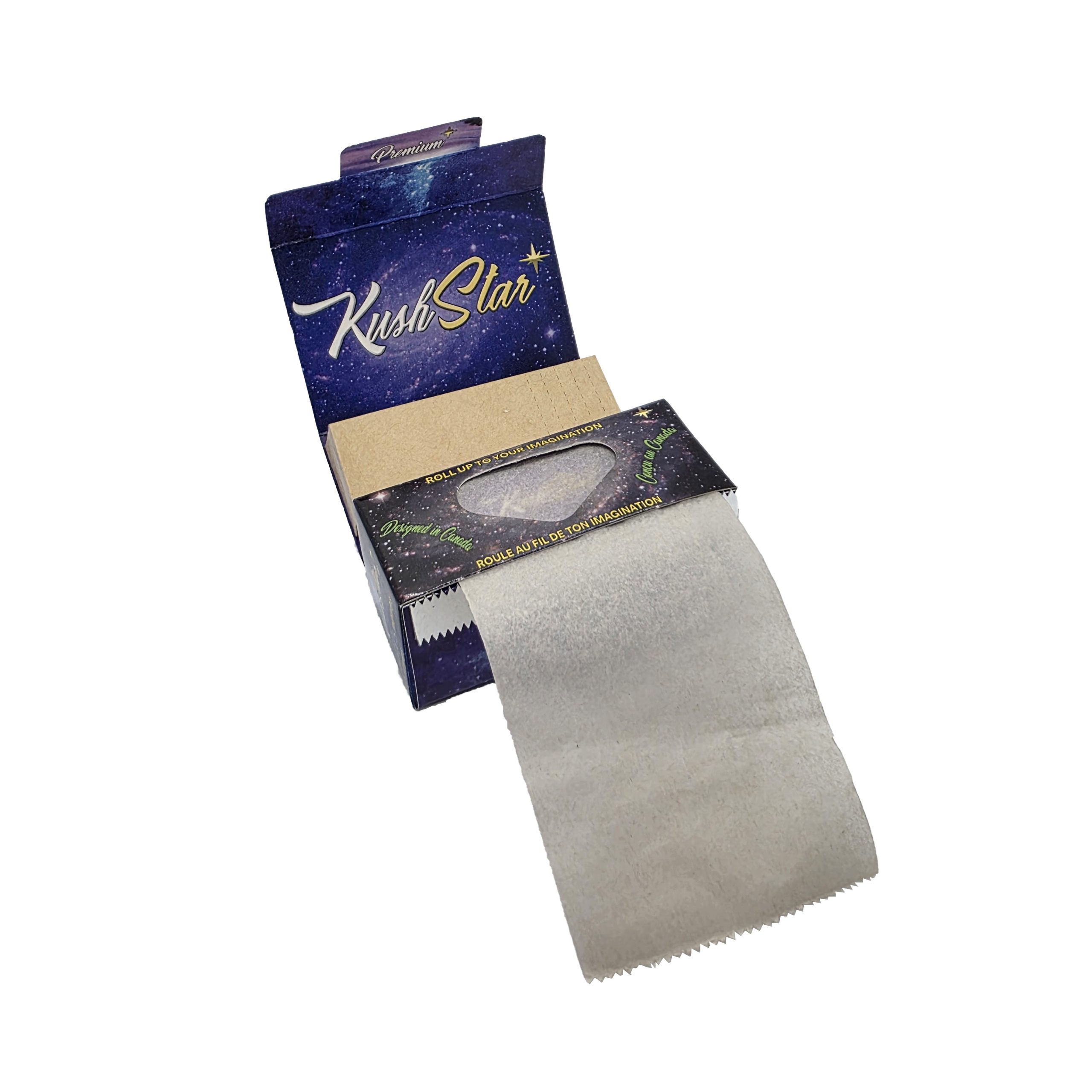 Hemp Rolls - 5 Meter Long Organic Hemp Paper & 40 Natural Perforated Tips - 5 pack
