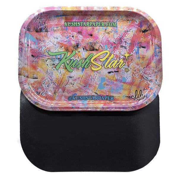 Medium Size Rolling Tray & Hard Magnetic Lid Kit - 1 1/4 Size and Tips Booklets - Image 4