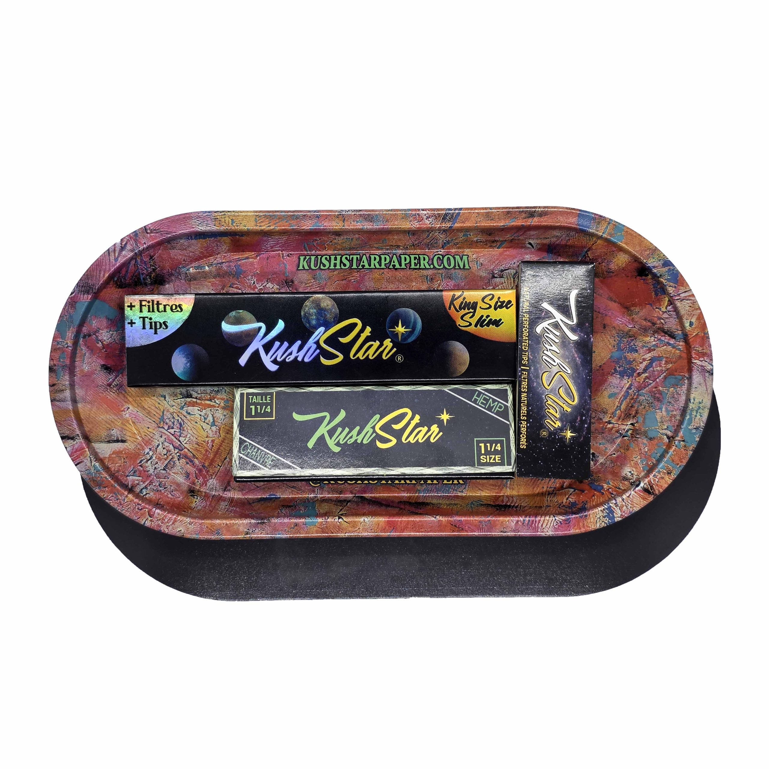 Pocket Size Rolling Tray & Soft Magnetic Lid Kit - 1 1/4 Size and Tips Booklets