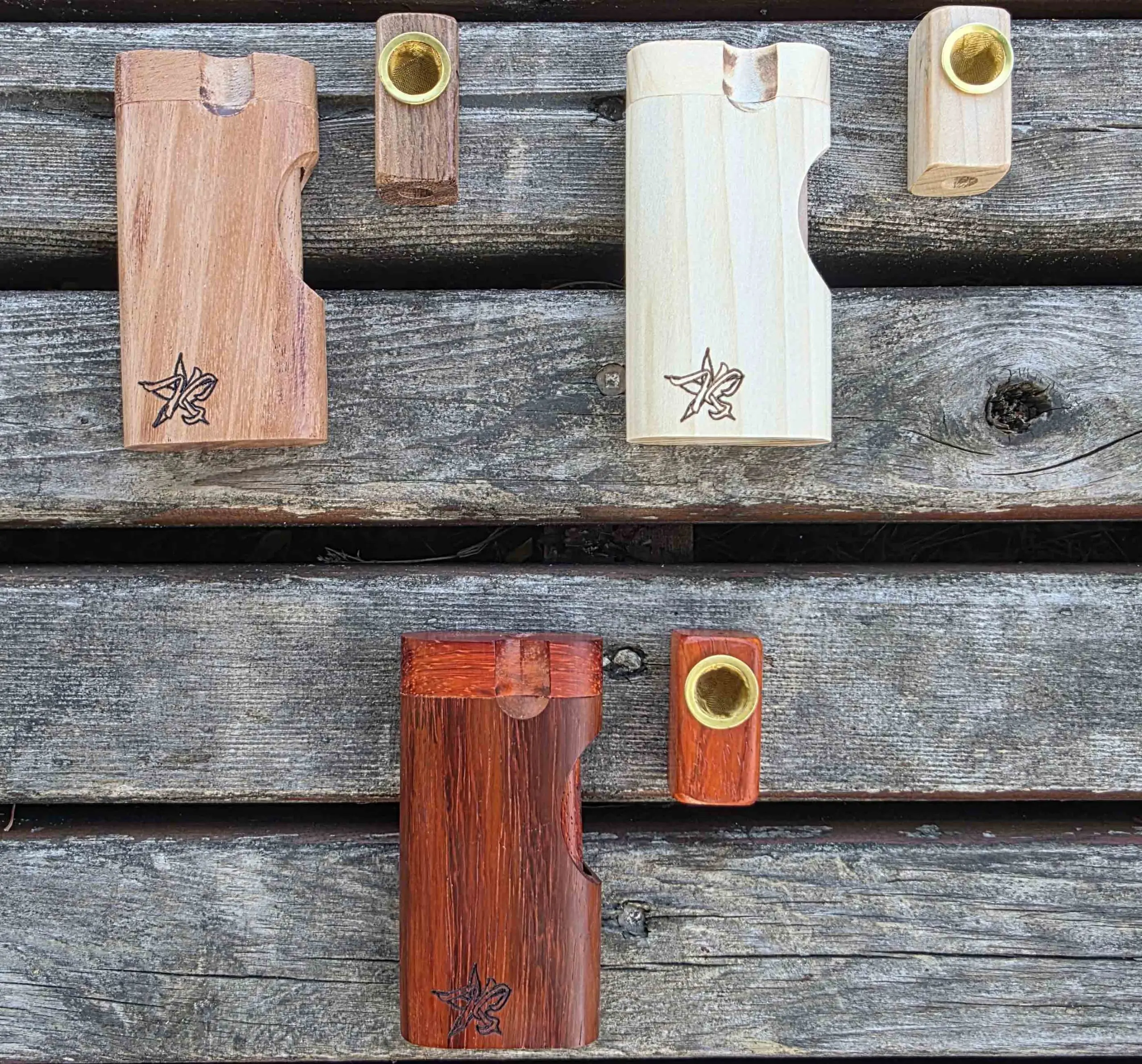 Deluxe Dogout - One hitter made from exotic wood with pipe adapter - Image 5