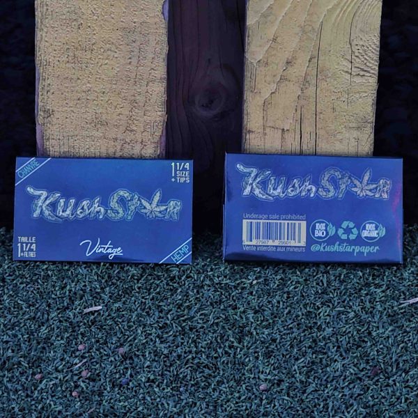 1-1/4'' Size + Tips Rolling Paper - Thin Organic Hemp Paper - 1 Booklet - Image 3