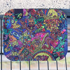 360-Degree View Rolling Tray with Soft Magnetic Lid - XL - 34 x 27 cm
