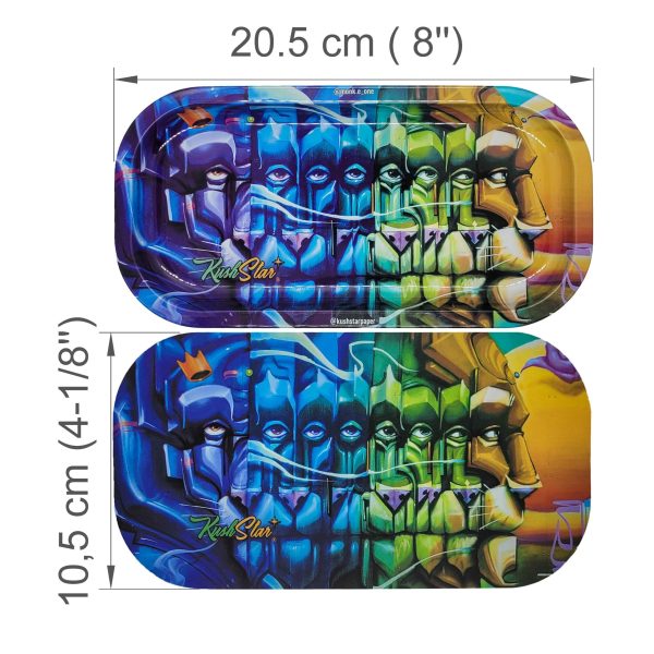 Small Size Rolling Tray with Magnetic Lid - LIMITED EDITION - 20.5 x 10.5 cm - Image 4