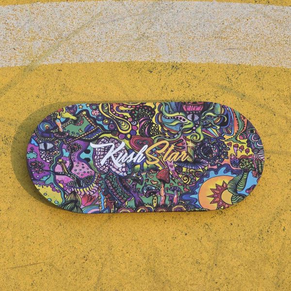 Pocket Size Rolling Tray with Magnetic Lid - 18.6 x 9.3 cm - Image 2
