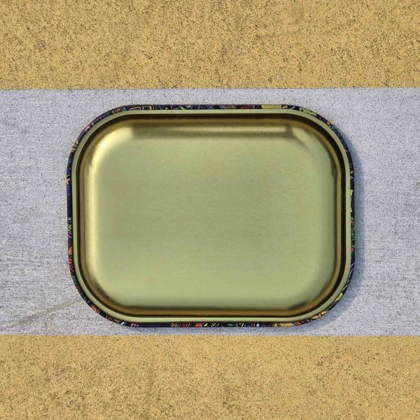 Medium Size Tray - Rolling try with inside MIRROR on the Magnetic Lid - 18 x 14 cm - Image 5
