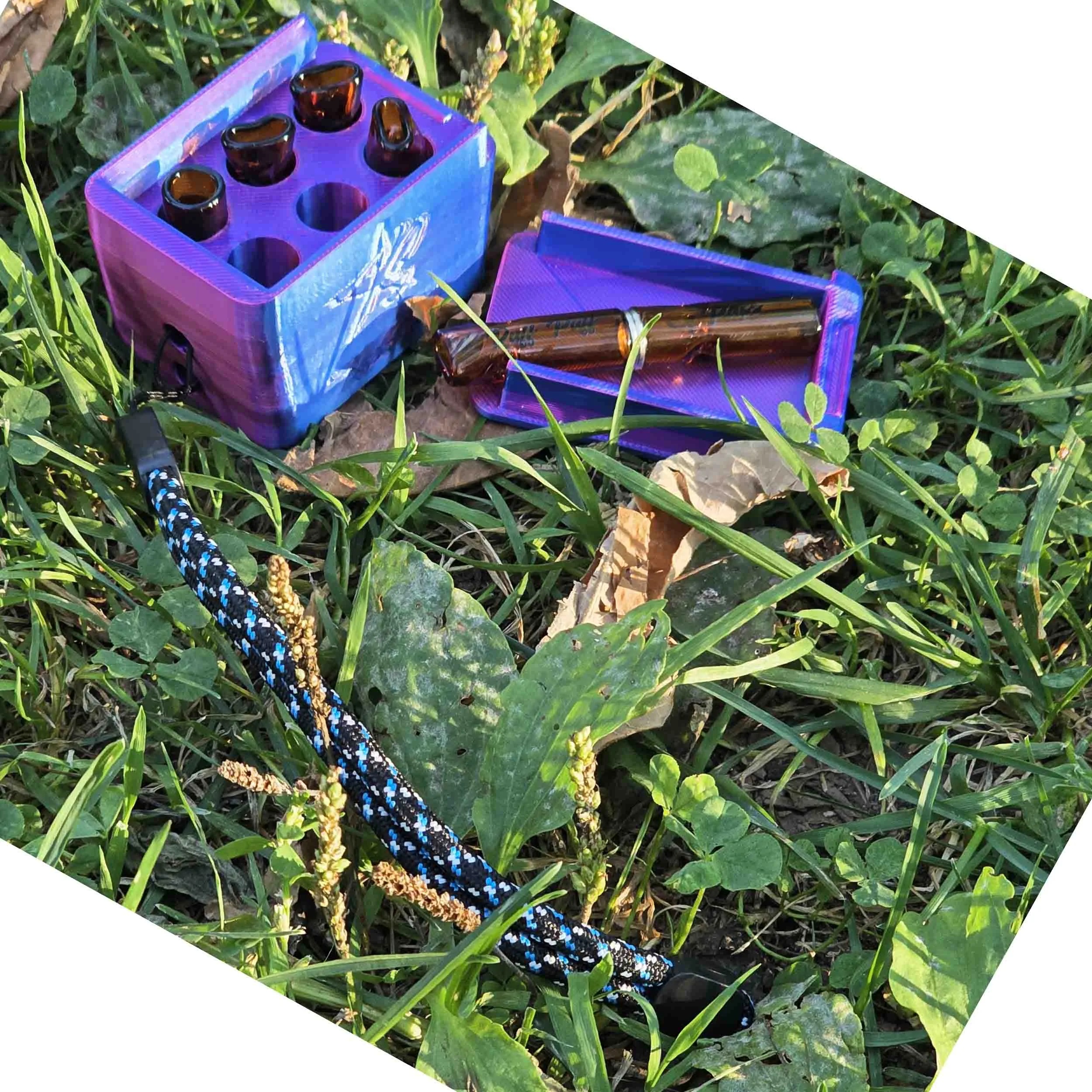 Magnetized Glass Tip Set: 3D Printed Case with 2x Joint Cylinder Holders and 4x Mouth Pieces Tips - Image 11