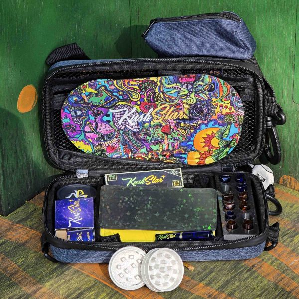 Deluxe Rolling Kit: Smell Proof Lockable Travel Pouch with Grinder and Paper Roll - Image 5