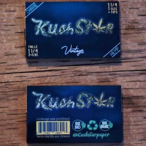 1-1/4'' Size + Tips Rolling Paper - Thin Organic Hemp Paper - 1 Booklet