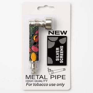 Metal pipe with screen