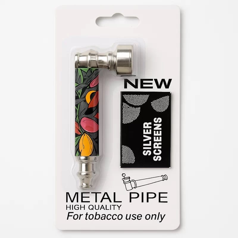 Metal pipe with screen