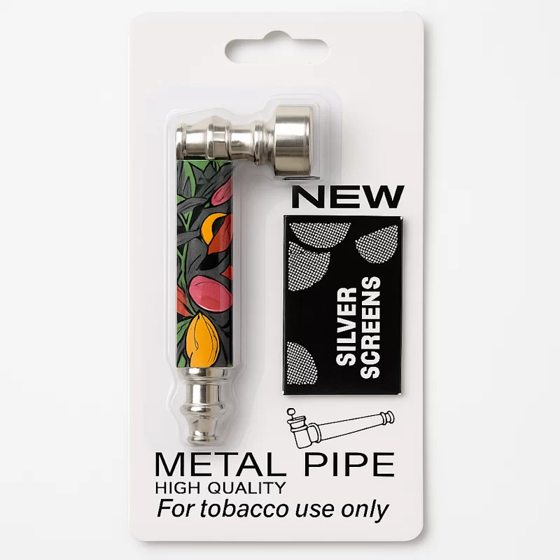 Metal pipe with screen